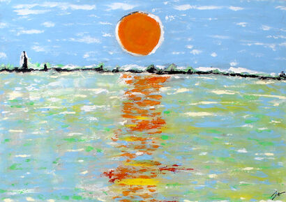 SUNSET - a Paint Artowrk by Joël Equagoo