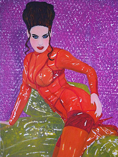Orange Mistress - A Paint Artwork by Lena Snow