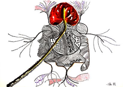 La donna dalle cinque radici  - A Paintings Artwork by La_shashe