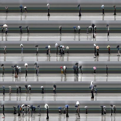 Tokyo Summer Storm #1 - a Photographic Art Artowrk by Richard P Jones