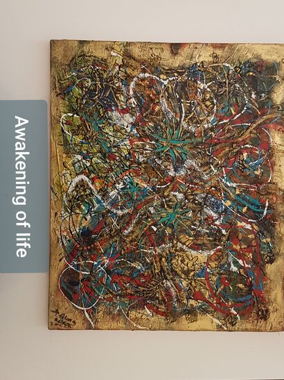 Golden theme - a Paint Artowrk by Sylvie DI PALMA