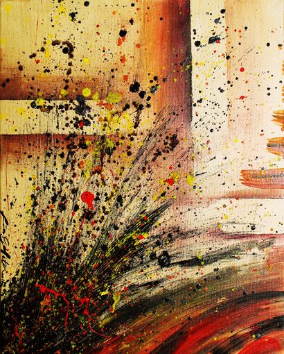 Harmonic Explosion 2 - A Paint Artwork by Lia Gafita