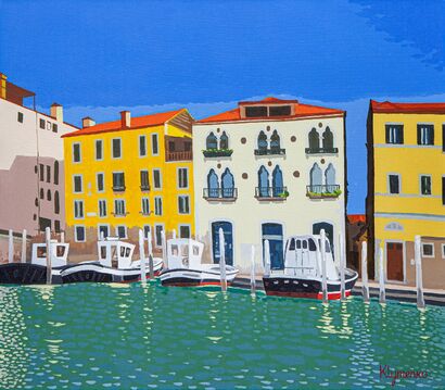 Port of San Basilio, Venice - A Paint Artwork by IVAN KLYMENKO