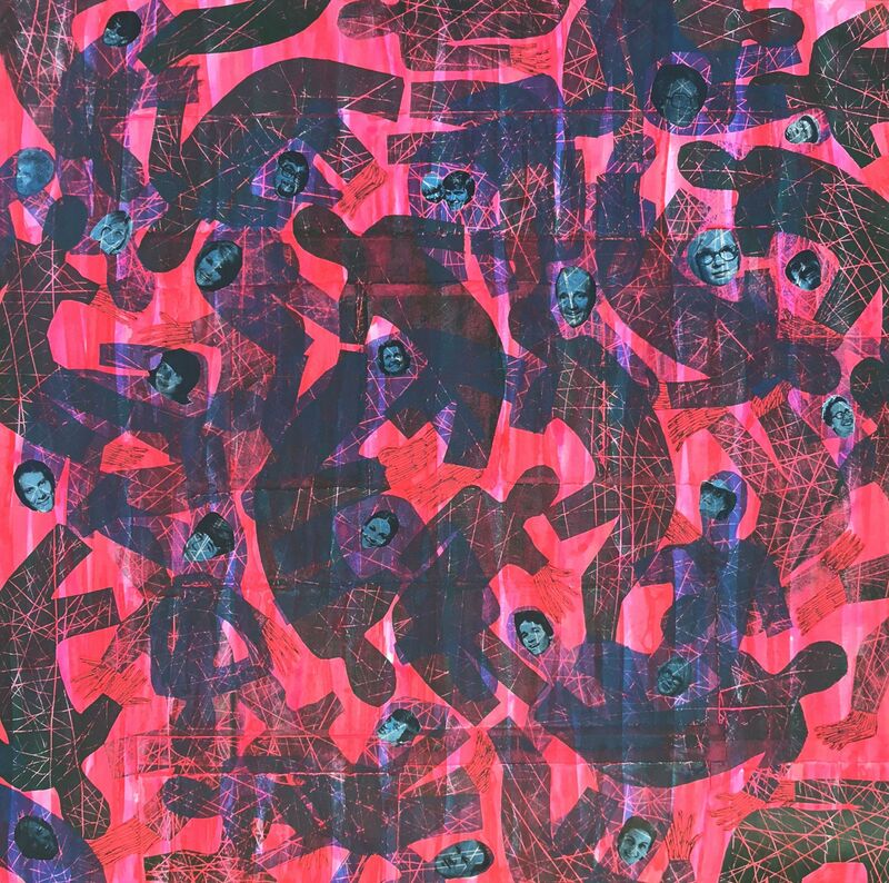 Random crowd 3 - a Paint by Jolanta Johnsson