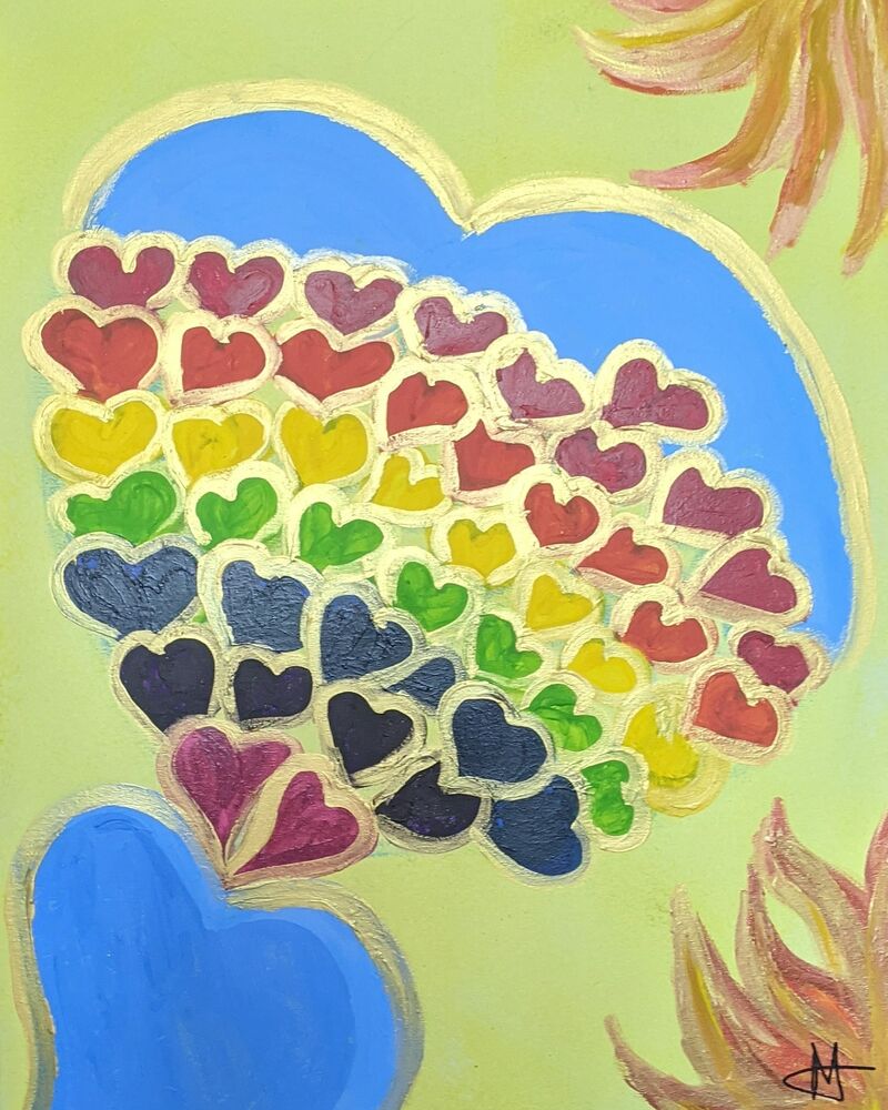 A rainbow in my heart - a Paint by Nono