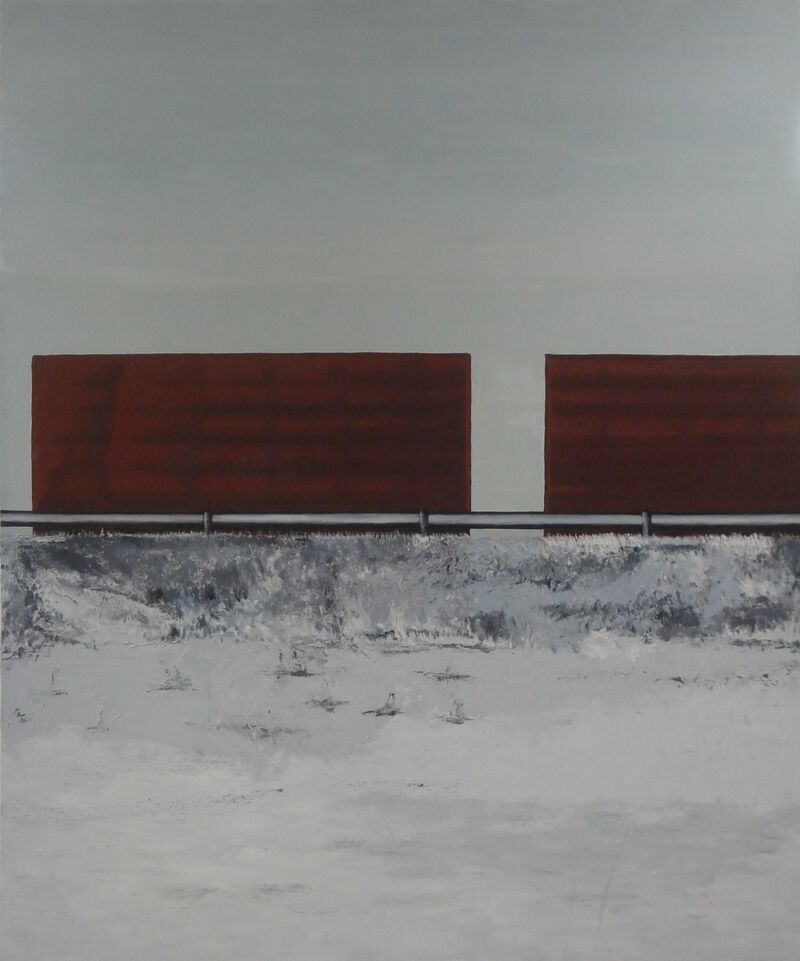 Red Lorry - a Paint by Roger McNulty