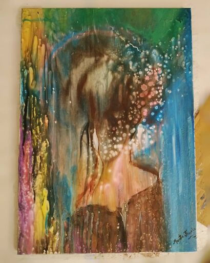 Dream Girl - a Paint Artowrk by CocoJharia Art