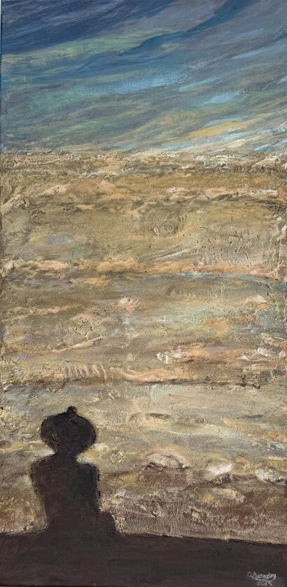 Contemplación 2 - a Paint Artwork by Ana  Bacariza Domínguez 