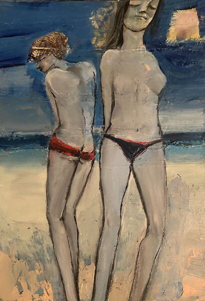 Due al mare - a Paint Artowrk by Maria Teresa Accomando 