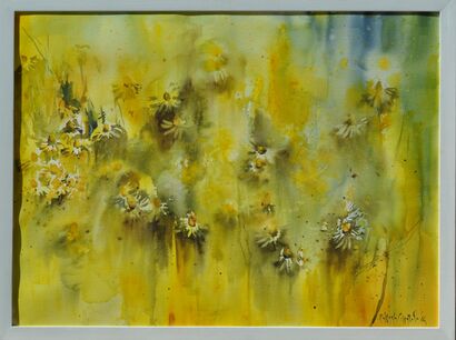 camomille nel sole - a Paint Artowrk by Raffaela Cappelletto