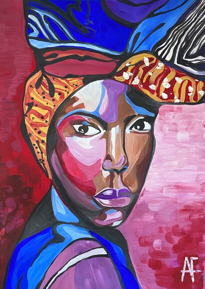 African - A Paint Artwork by Anna Gladkih