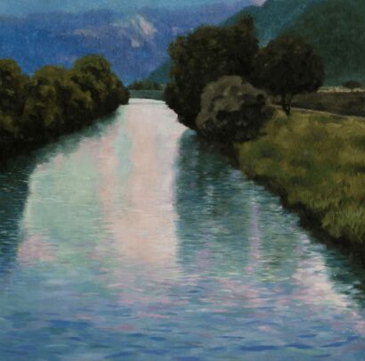 Torrente All’alba - a Paint Artowrk by Paolo Savegnago