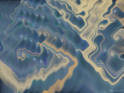 Sand Flow - a Digital Graphics and Cartoon Artwork by Graeme Boore