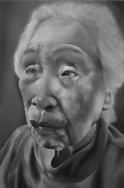 Great-Grandmother - A Paint Artwork by Miranda Shen