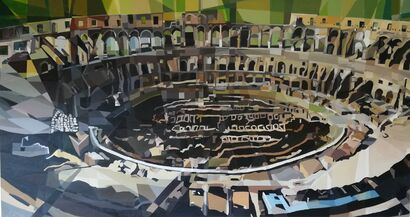 Coliseum - Amphiteatrum Flavium  - a Paint Artowrk by Matteo Tomaselli