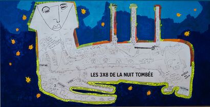 Les 3x8 de la nuit tombée  - A Paint Artwork by TATATA
