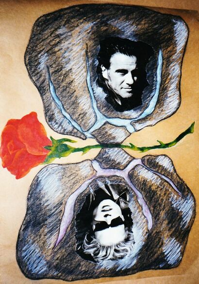 Rosa, rosettae - a Paint Artowrk by Teresa Campioni