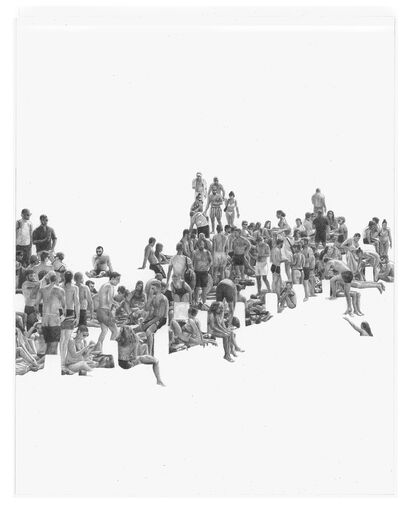 Bagnanti a Copenaghen - a Paint Artowrk by Giulia Otta