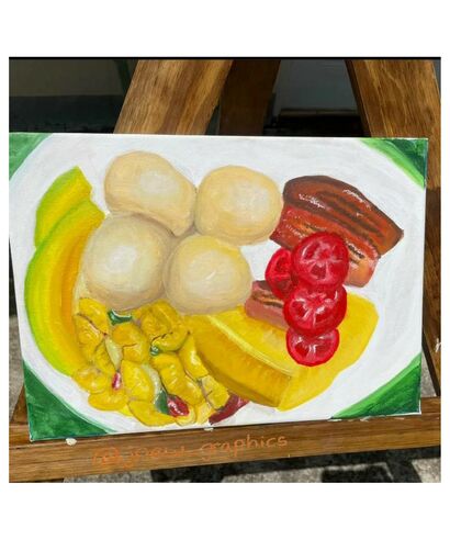 Jamaican breakfast  - a Paint Artowrk by Jnew 