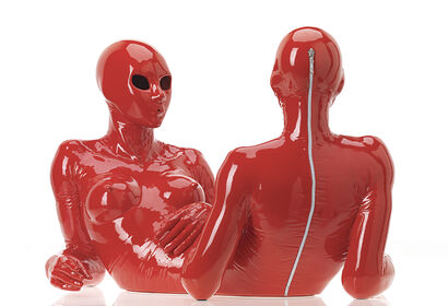 Plastic Pleasure; Red in the Mirror - a Sculpture & Installation Artowrk by Niba