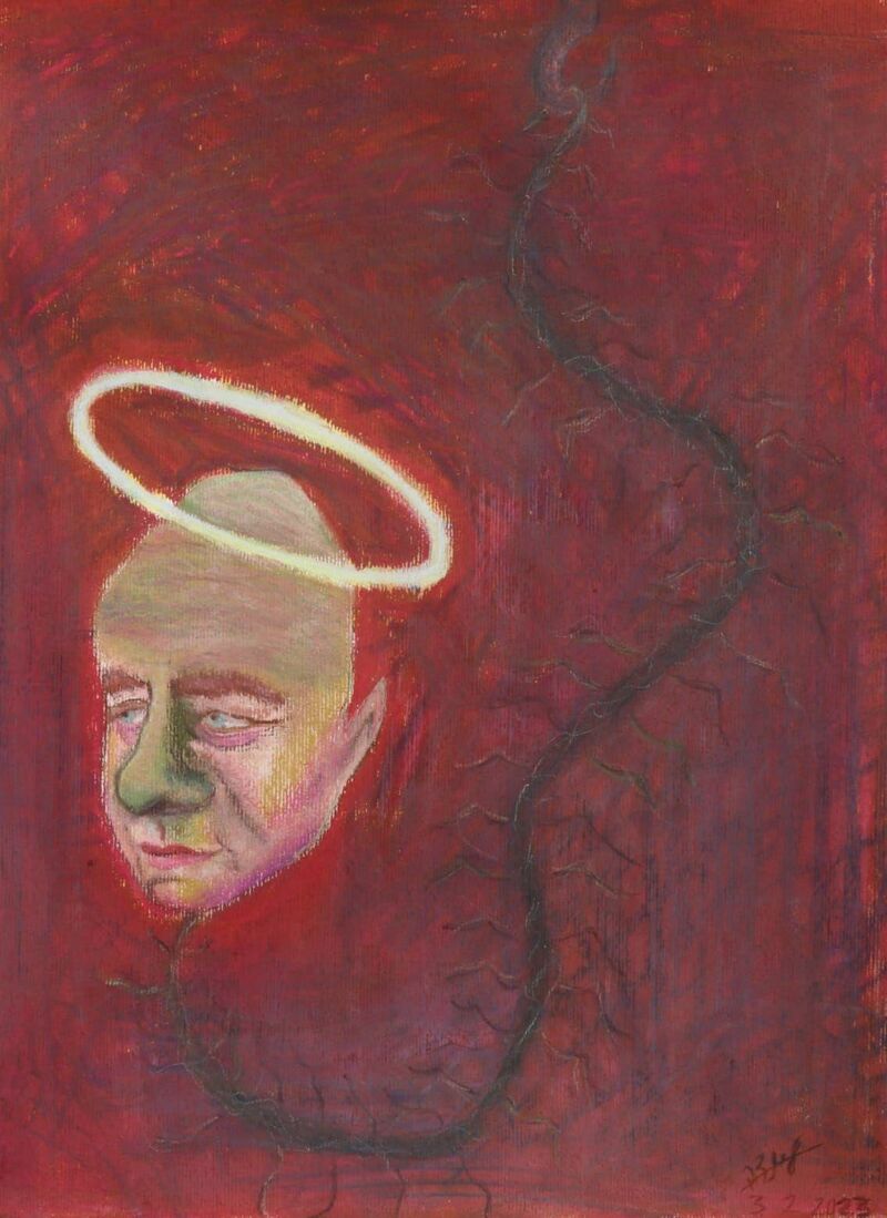 ADAM VE HAVA (NACHASH) - a Paintings by Linda Shlafer