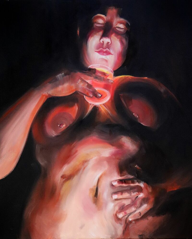 Candle-lit series’s, Anna Sophia - a Paint by Emilie Raud