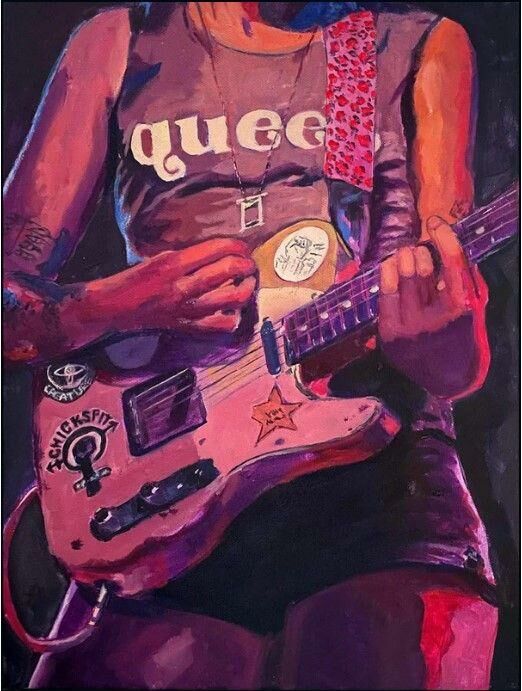 More Than Three Chords - a Paintings by Dee
