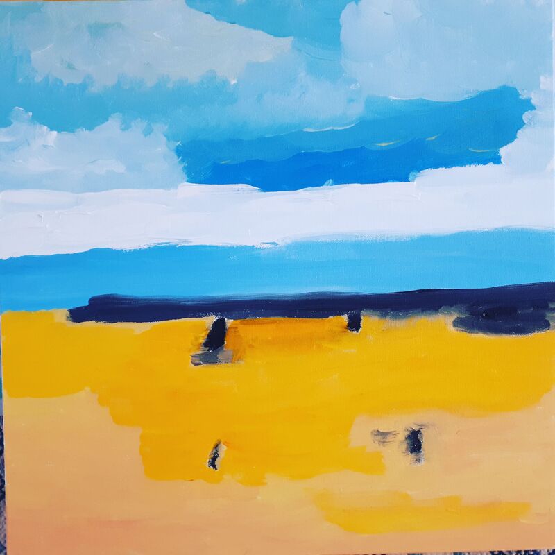 Hommage à de Stael  - a Paintings by Sophie Denis