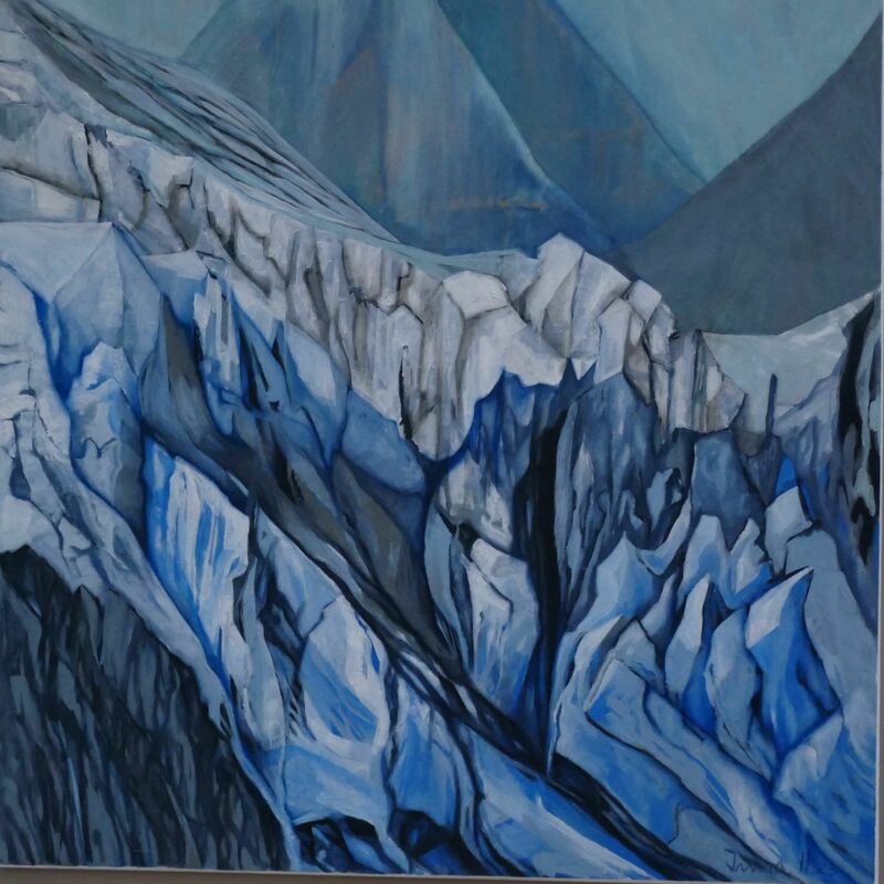 Mountain Glacier - a Paint by Irma Hofer