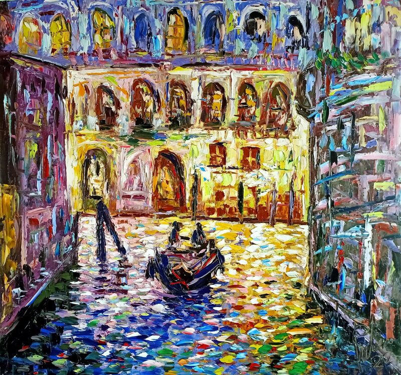 Notte Veneziana - a Paint by Antonino Puliafico