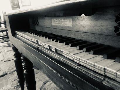 Old Piano (B&W) - a Photographic Art Artowrk by The Paintbox Designs