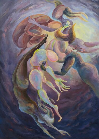 I’m Falling — Don’t Follow - a Paint Artwork by YANA DMITRIEVA