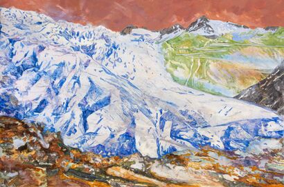Rohne Glacier#12 - A Paint Artwork by Sheng-Hung SHIU