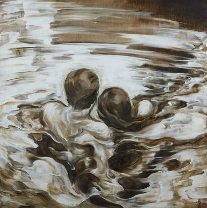 la forma dell'acqua II - A Paint Artwork by Rossella Rossi