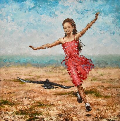 LEARNING TO FLY - a Paint Artowrk by irina ganiceva