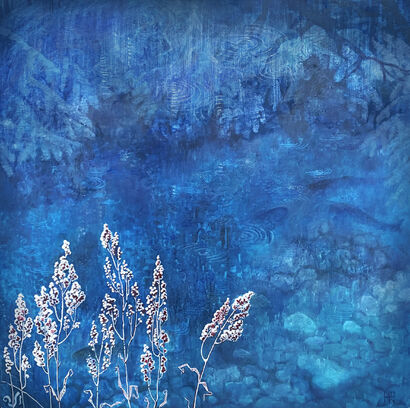Underwater Songs. In the moonlight - A Paint Artwork by Natasha Bakovic