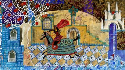 Layla and MAjnun - A Paint Artwork by layla Fathi Zadeh