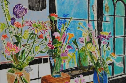 Flower Shop - a Paint Artowrk by Susanne Kamps