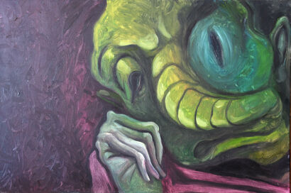 The Thinker - a Paint Artowrk by Andrea Lanfranchi