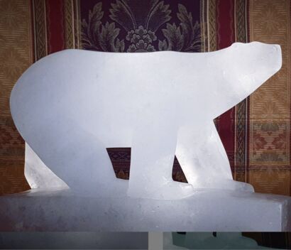 polar bear 2021 - A Sculpture & Installation Artwork by Francis Verdan