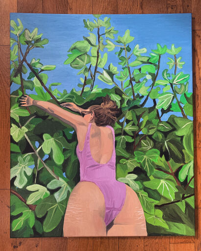 Elisa & the fig tree  - A Paint Artwork by C2