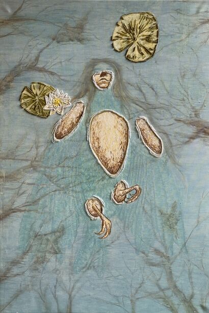 Afloat I ASAKI - A Paint Artwork by KUUN ART