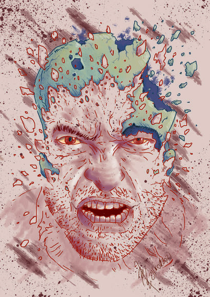 destruction human rage - A Digital Art Artwork by dracos