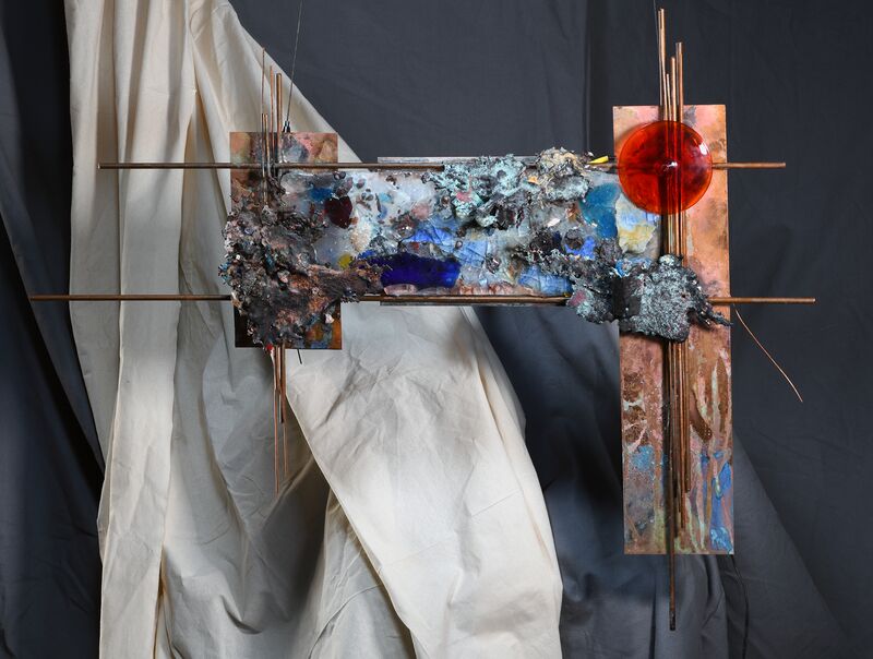 Glass Casting & Copper Wall Sculpture - a Sculpture & Installation by Bill Battaglia