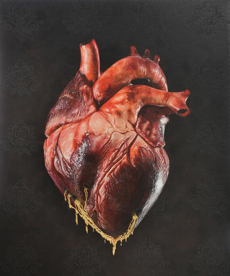 Hearts survive - a Paint by Claudia Daminato