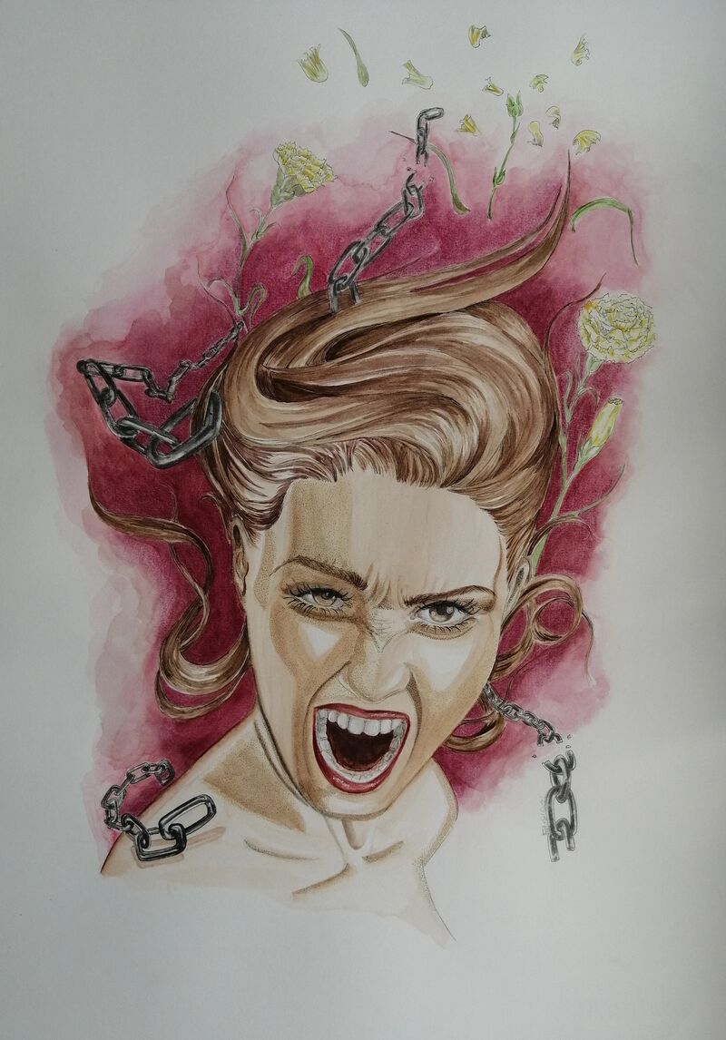Irà - Wrath - a Paintings by GiusiTORRISI