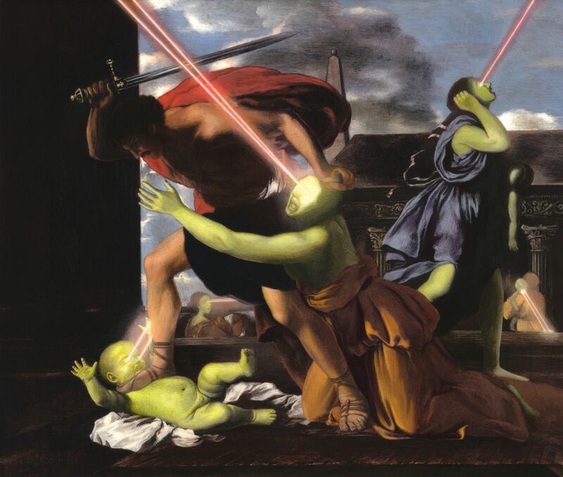 Having Found the Lowest Threshold (St. George Slaying the Dragon) - a Paint by Adam Mysock