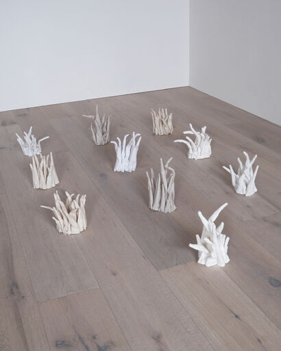 Modello matematico dei fenomeni che formano un carattere di merda - a Sculpture & Installation Artowrk by Stella Mason