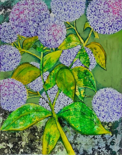 Hydrangeas  - A Paint Artwork by karine osipova