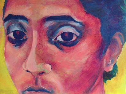 Face of seekers 1. - A Paint Artwork by Krisztina Szarvas